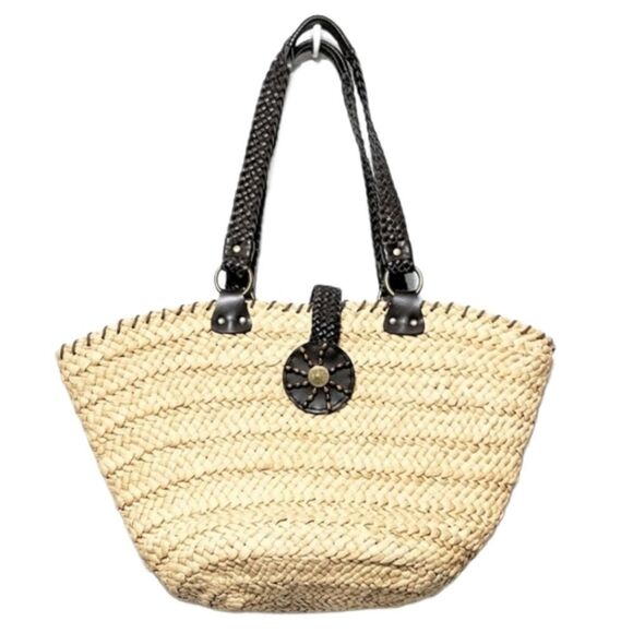 O'NEILL Straw Vacation Beach Carryall Tote Bag - Picture 1 of 9